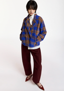 Karreau Check Knitted Jacket