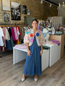 Mohair Bomber Cardigan Flower Embroidery