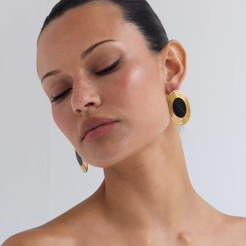 Rowan Black Earrings