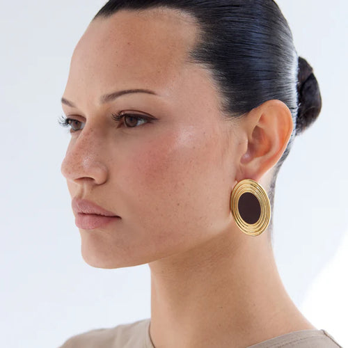 Rowan Black Earrings