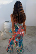 Blue Mari Plisse Trousers